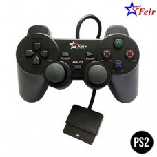 Controle para PS2 com Fio Feir FR-201 - Preto